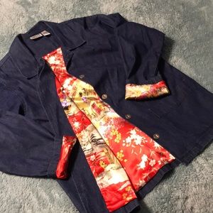 Chico’s denim lined jacket